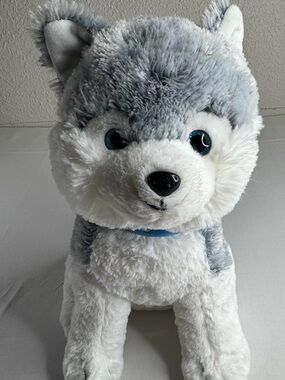 Sky Gray and White Husky Plush Toy